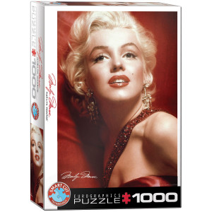 Eurographics Puzzle Marilyn Monroe Portrait in Rot 1000 Teile - NEU