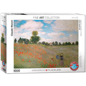 Eurographics Puzzle Mohnfeld von Claude Monet 1000 Teile - NEU