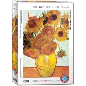 Eurographics Puzzle Zwölf Sonnenblumen in einer Vase von van Gogh 1000 Teile - NEU