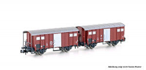 Hobbytrain N H24250 2er Set gedeckte Güterwagen K3 SBB, Ep.III - NEU