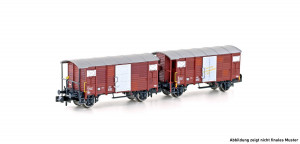 Hobbytrain N H24202 2er Set gedeckte Güterwagen K2 SBB, Ep.IV - NEU