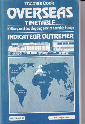 Thomas Cook Overseas Timetable July-Aug. 1989 (L-155)