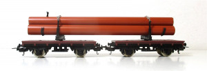 Lima H0 309039 Güterwagen Drehschemelwagen mit 3 Langrohren OVP (4899F)
