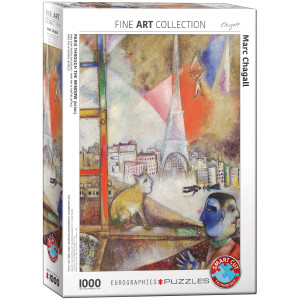 Eurographics Puzzle Paris vom Fenster aus von Marc Chagall 1000 Teile - NEU