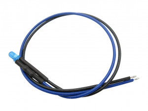 Schönwitz MBS51250 10 x LED 3mm Anschlusskabel + Widerstand blau diffus - NEU
