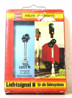 Busch N Electronic 5853 Vorsignal mit 4 LED's - OVP (Z182-1F)