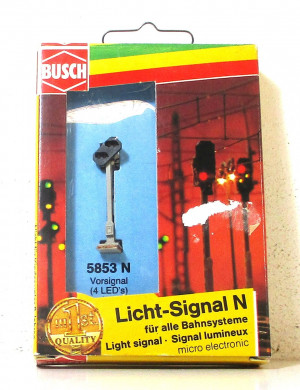 Busch N Electronic 5853 Vorsignal mit 4 LED's - OVP (Z182-2F)