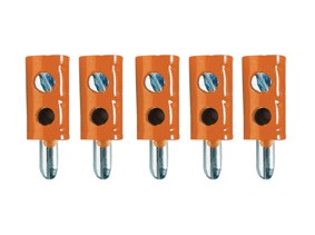 Tams 85-19500-05 Mini-Bananenstecker, orange - NEU