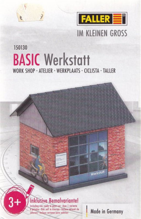 Faller H0 150130 BASIC Werkstatt, inkl. 1 Bemalvariante - OVP