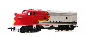 Bachmann H0 61502 Diesellok EMD F9 Santa Fe # 307 OVP Analog (3202F)