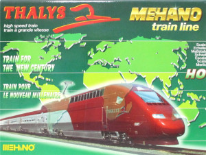 Mehano H0 T673 (DC) Hochgeschwindigkeitszug Thalys 4-teilig Analog (3477F)