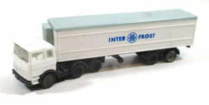 Wiking Spur N 1/160 Automodell MB Kühlkoffersattelzug Inter Frost