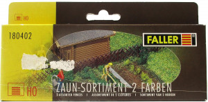 Faller H0 180402 Zaun-Sortiment, 2 Farben, 1080mm - OVP