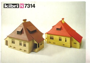 Kibri N 7314 Bausatz 2 Schleusenhäuser - OVP  (1759f)