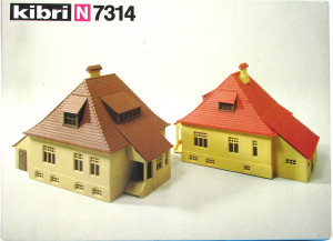 Kibri N 7314 Bausatz 2 Schleusenhäuser - OVP  (1760f)