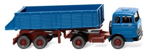 Wiking H0 1/87 067709 Hinterkippersattelzug (MB) - azurblau - OVP NEU