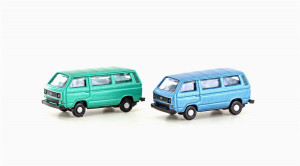 Lemke N LC4347 VW T3 2er Set Bus grün+blau (Metallic Serie) - NEU