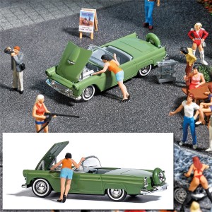 Busch H0 7826 Action Set: Motorshow - NEU