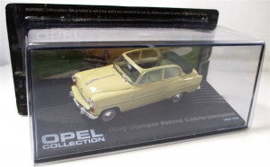 Modellauto 1:43 Opel Collection Olympia Rekord Cabrio 1954-56 OVP (5181F)