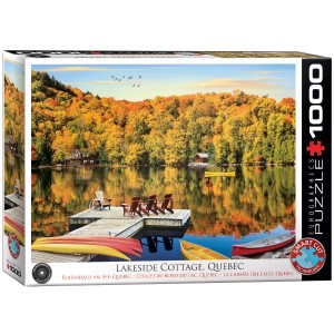 Eurographics Puzzle Ferienhaus am See, Quebec 1000 Teile 1000 Teile - NEU