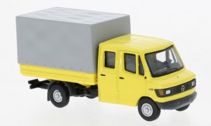 Brekina H0 1/87 36950 Mercedes L 307 D Doka hellgelb, 1988,  - NEU