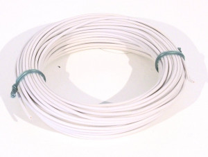 Schneider 5018 Qualitäts-Litze, Kabel weiss 10 m 0,14mm² (1m=0,17€)