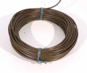 Schneider 5014 Qualitäts-Litze, Kabel braun 10 m 0,14mm² (1m=0,17€)