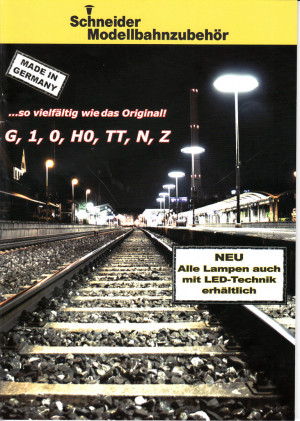 Spur H0 TT N Schneider Modellbahnzubehör Katalog NEU