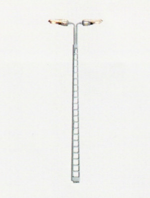 Schneider H0 1306-L Bahnsteigleuchte hoch 2-fach mit LED 14-16V - OVP NEU
