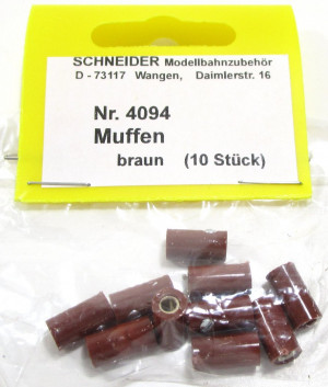 Schneider Z-H0 4094  Muffen braun (10 Stk) - NEU