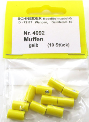 Schneider Z-H0 4092  Muffen gelb (10 Stk) - NEU