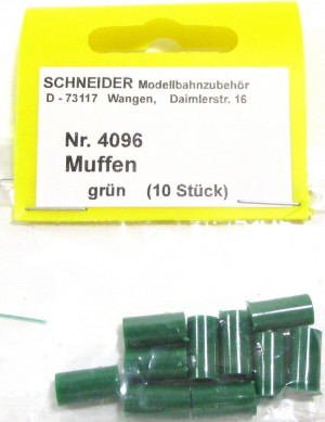 Schneider Z-H0 4096  Muffen grün (10 Stk) - NEU
