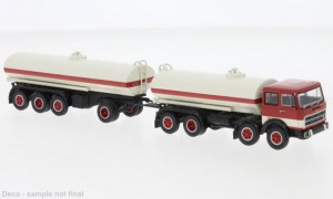 Brekina H0 1/87 58550 Fiat 691 Millepiedi Tankzug rot, weiss, 1970,  - NEU