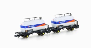 Hobbytrain N H24853 2er Set Leichtbau-Kesselwagen DSB/Statoil, Ep.IV - NEU