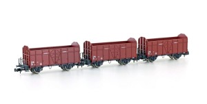 Hobbytrain N H24301 3er Set offene Güterwagen Fbkk SBB, Ep.IV - NEU