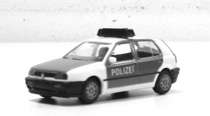 Herpa H0 1/87 Modellauto VW Golf CL Polizei