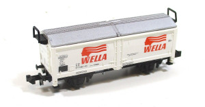 Minitrix N Güterwagen Schiebedachwagen WELLA ohne OVP (Z205/10)
