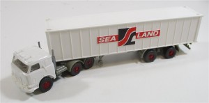 Wiking H0 1/87 LKW US Containersattelzug mit 40ft Container SEALAND ohne OVP 