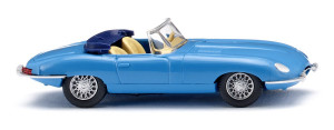 Wiking H0 1/87 081707 Jaguar E-Type Roadster - blau - NEU