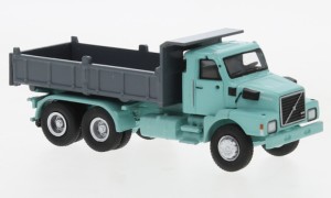 Brekina H0 1/87 85655 Volvo N 10 Kipper helltürkis, grau, 1980,  - NEU