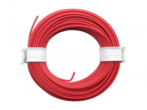 10 Meter Ring Miniaturkabel Litze flexibel LIY 0,14mm² rot