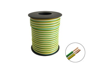 25m Drillingslitze für Weichen 3x 0,14mm² grün / weiß / gelb