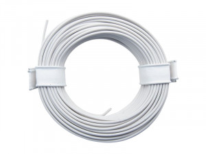 10 Meter Ring Miniaturkabel Litze flexibel LIY 0,14mm² weiß
