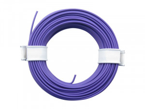 10 Meter Ring Miniaturkabel Litze flexibel LIY 0,14mm² lila violett
