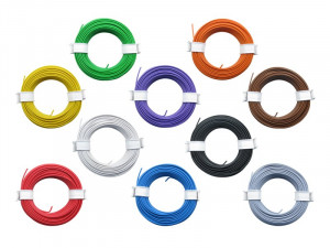 10x 10m Ring Miniaturkabel Litze flexibel LIY 0,14mm²