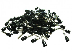 500 Aderendhülsen isoliert 1,5mm² N schwarz DIN 46228 Teil 4