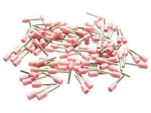 500 Aderendhülsen isoliert 0,34mm² N rosa pink DIN 46228 Teil 4