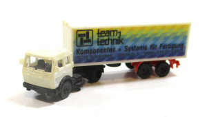 Spur Z 1/220 Kibri LKW Koffer-Sattelschlepper TEAM TECHNIK (5948g)