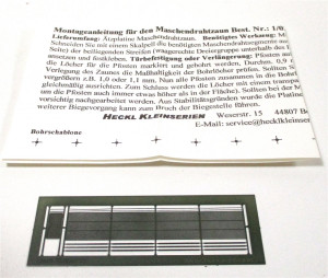 Heckl Kleinserien Spur Z Ätzplatine Maschendrahtzaun OVP (Z147-5g)