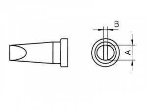 Weller Lötspitze LT B 2,4mm Meißelform T0054440599
